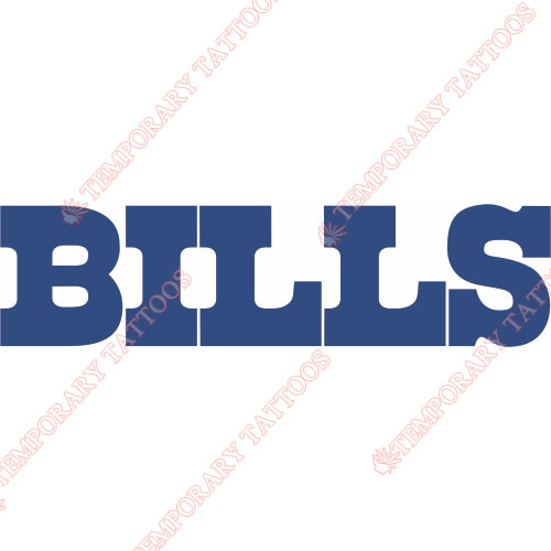Buffalo Bills Customize Temporary Tattoos Stickers NO.430